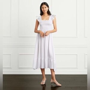 Hill House Home Nap Dress Collector's Edition 2022 Smocked 100% Silk White Small
